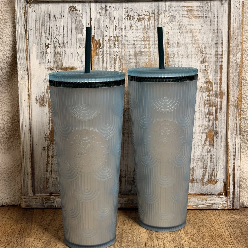 Starbucks 2024 Anniversary Soft‎ Touch Mint Green Venti Tumbler 24oz Mermaid